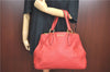 Authentic MIU MIU Leather Shoulder Hand Bag Red J0371