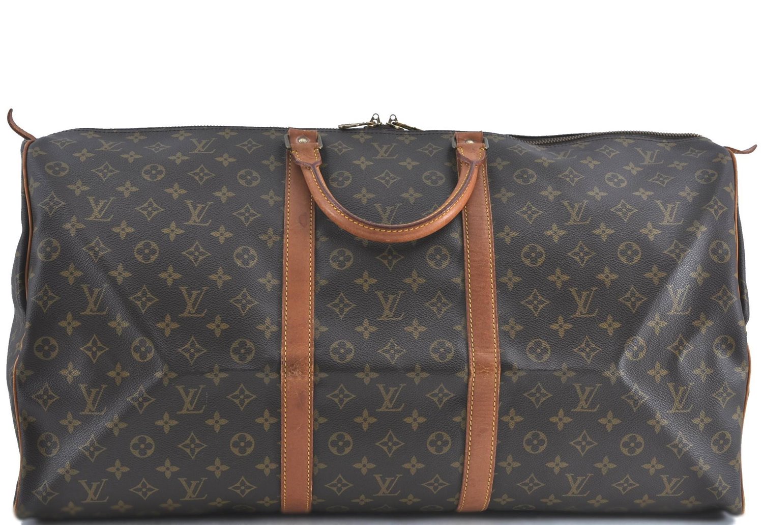 Authentic Louis Vuitton Monogram Keepall 60 Travel Boston Bag M41422 LV J0372