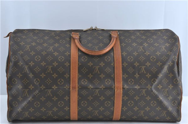 Authentic Louis Vuitton Monogram Keepall 60 Travel Boston Bag M41422 LV J0372