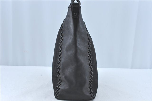 Authentic Christian Dior Trotter Shoulder Hand Bag Nylon Leather Black J0373
