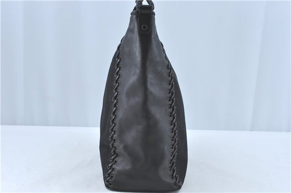 Authentic Christian Dior Trotter Shoulder Hand Bag Nylon Leather Black J0373