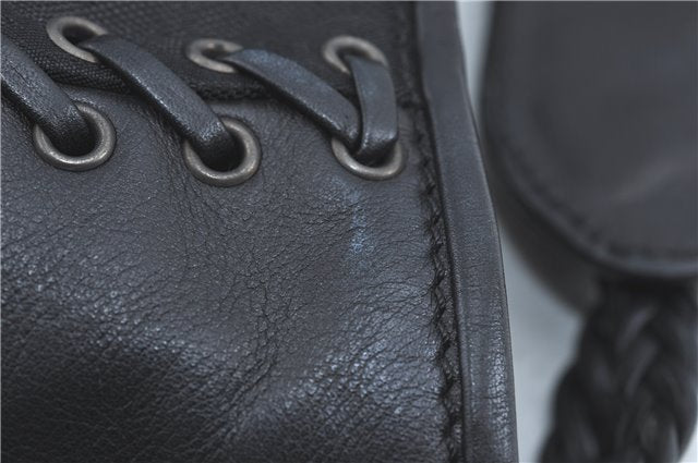 Authentic Christian Dior Trotter Shoulder Hand Bag Nylon Leather Black J0373