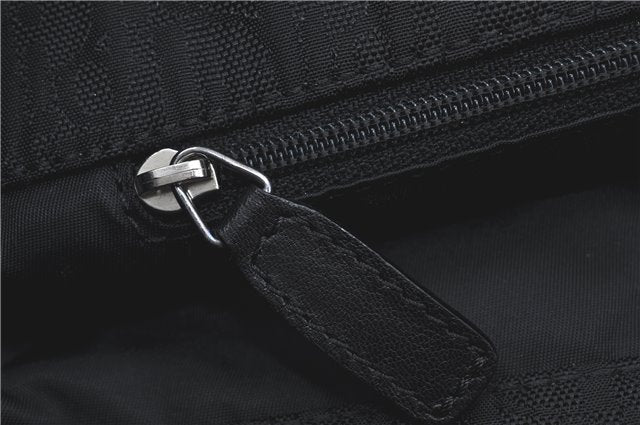 Authentic Christian Dior Trotter Shoulder Hand Bag Nylon Leather Black J0373
