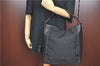 Authentic Christian Dior Trotter Shoulder Hand Bag Nylon Leather Black J0373
