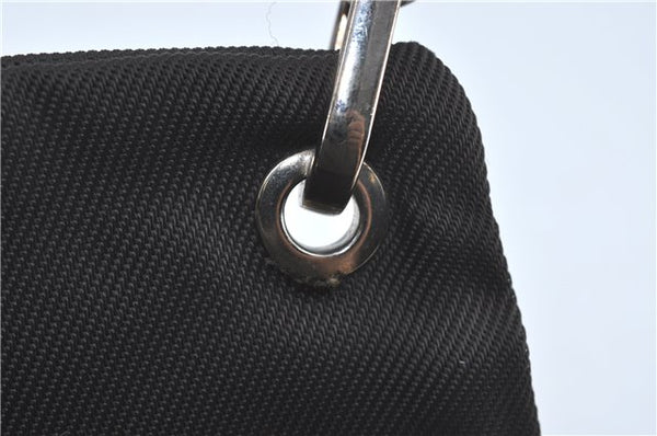 Authentic GUCCI Bamboo Hand Bag Purse Nylon Leather Brown J0375