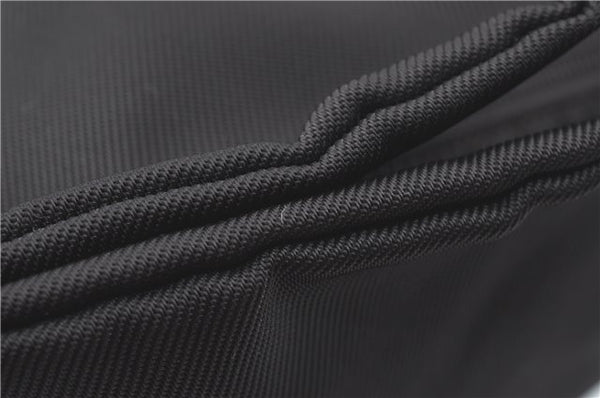 Authentic GUCCI Bamboo Hand Bag Purse Nylon Leather Brown J0375