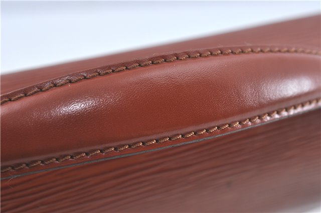 Authentic Louis Vuitton Epi Monceau 2Way Shoulder Hand Bag Brown M52123 LV J0385