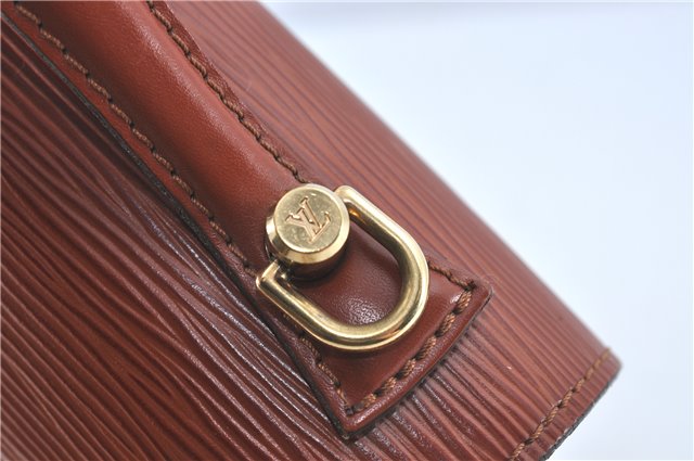 Authentic Louis Vuitton Epi Monceau 2Way Shoulder Hand Bag Brown M52123 LV J0385