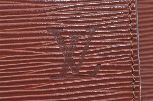 Authentic Louis Vuitton Epi Monceau 2Way Shoulder Hand Bag Brown M52123 LV J0385