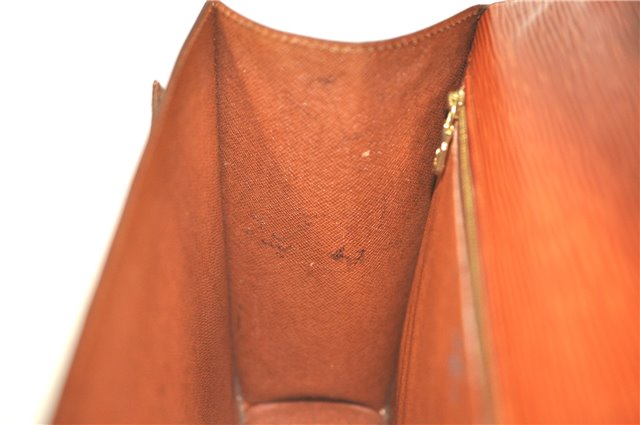 Authentic Louis Vuitton Epi Monceau 2Way Shoulder Hand Bag Brown M52123 LV J0385