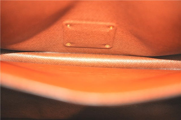 Authentic Louis Vuitton Epi Monceau 2Way Shoulder Hand Bag Brown M52123 LV J0385