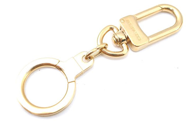 Authentic Louis Vuitton Charm Key Chain Anokre Gold M62694 LV J0402