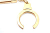 Authentic Louis Vuitton Charm Key Chain Anokre Gold M62694 LV J0402