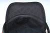 Authentic GUCCI Web Sherry Line Cap GG Canvas Leather Size M 200035 Black J0410