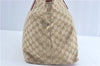 Authentic GUCCI Shoulder Tote Bag GG Canvas Leather 131231 Beige Red J0418