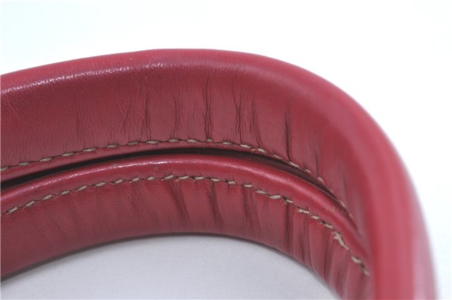 Authentic GUCCI Shoulder Tote Bag GG Canvas Leather 131231 Beige Red J0418