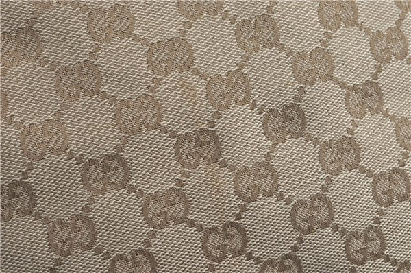 Authentic GUCCI Shoulder Tote Bag GG Canvas Leather 131231 Beige Red J0418