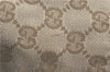 Authentic GUCCI Shoulder Tote Bag GG Canvas Leather 131231 Beige Red J0418