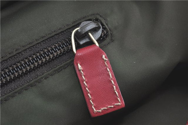 Authentic GUCCI Shoulder Tote Bag GG Canvas Leather 131231 Beige Red J0418