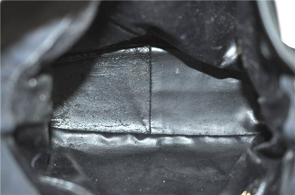 Authentic GUCCI Bamboo Shoulder Bag Suede Leather Brown Black J0426