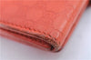 Auth GUCCI Micro GG Guccissima Leather Bifold Wallet Purse 257015 Orange J0432