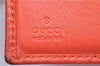 Auth GUCCI Micro GG Guccissima Leather Bifold Wallet Purse 257015 Orange J0432