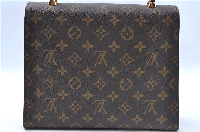 Authentic Louis Vuitton Monogram Malesherbes Hand Bag M51379 LV J0435