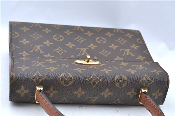 Authentic Louis Vuitton Monogram Malesherbes Hand Bag M51379 LV J0435
