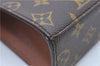 Authentic Louis Vuitton Monogram Malesherbes Hand Bag M51379 LV J0435