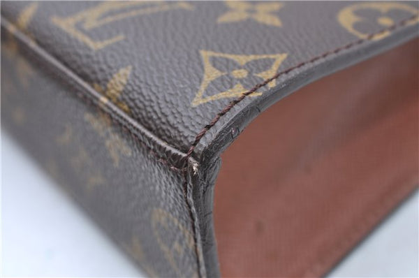 Authentic Louis Vuitton Monogram Malesherbes Hand Bag M51379 LV J0435