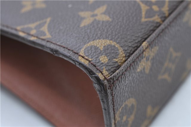 Authentic Louis Vuitton Monogram Malesherbes Hand Bag M51379 LV J0435