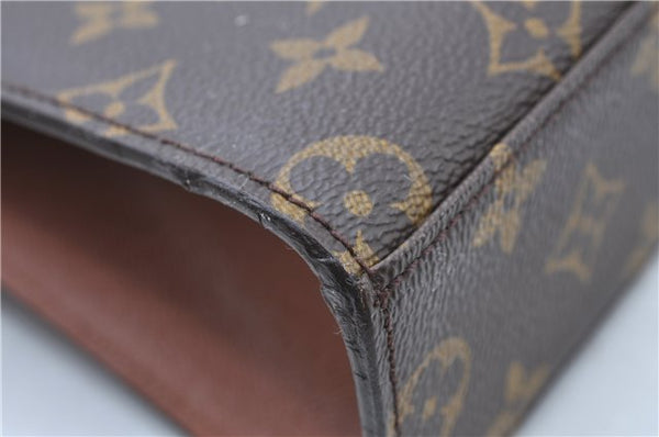 Authentic Louis Vuitton Monogram Malesherbes Hand Bag M51379 LV J0435