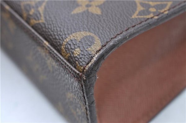 Authentic Louis Vuitton Monogram Malesherbes Hand Bag M51379 LV J0435