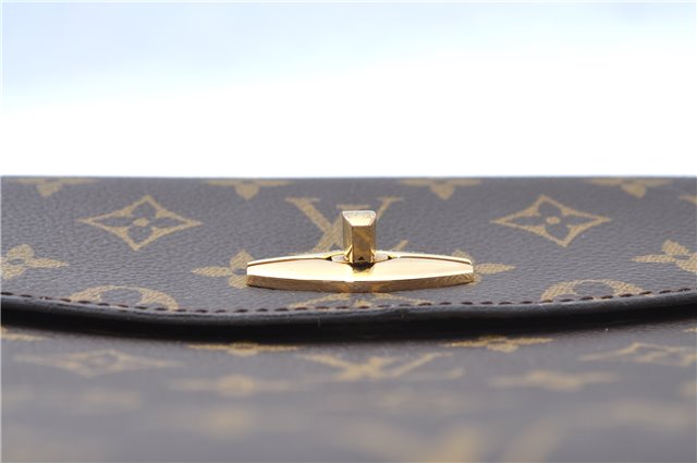 Authentic Louis Vuitton Monogram Malesherbes Hand Bag M51379 LV J0435