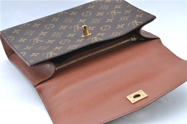 Authentic Louis Vuitton Monogram Malesherbes Hand Bag M51379 LV J0435