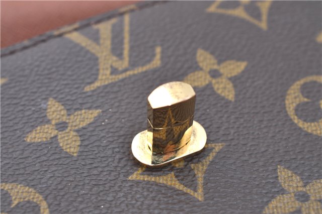 Authentic Louis Vuitton Monogram Malesherbes Hand Bag M51379 LV J0435