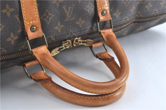 Authentic Louis Vuitton Monogram Keepall 55 Travel Boston Bag M41424 LV J0444