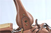 Authentic Chloe Paddington Leather Shoulder Hand Bag Brown J0448