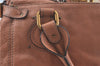 Authentic Chloe Paddington Leather Shoulder Hand Bag Brown J0448