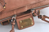 Authentic Chloe Paddington Leather Shoulder Hand Bag Brown J0448