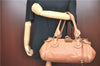 Authentic Chloe Paddington Leather Shoulder Hand Bag Brown J0448