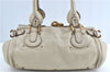 Authentic Chloe Paddington Leather Shoulder Hand Bag Purse Ivory J0450