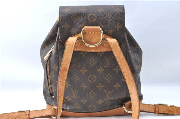Authentic Louis Vuitton Monogram Montsouris MM Backpack M51136 LV J0452