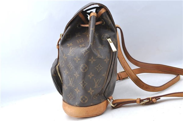Authentic Louis Vuitton Monogram Montsouris MM Backpack M51136 LV J0452