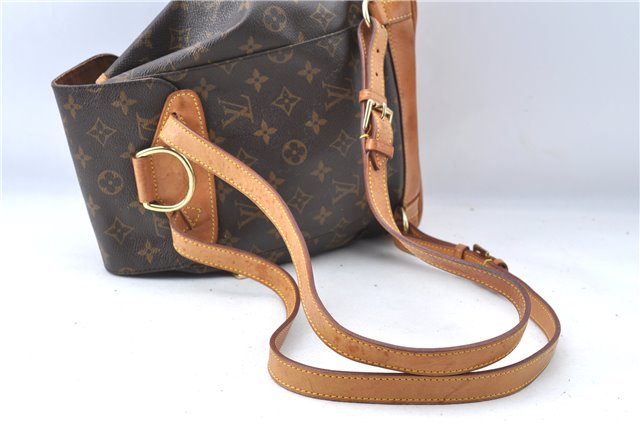 Authentic Louis Vuitton Monogram Montsouris MM Backpack M51136 LV J0452