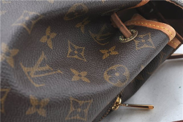 Authentic Louis Vuitton Monogram Montsouris MM Backpack M51136 LV J0452