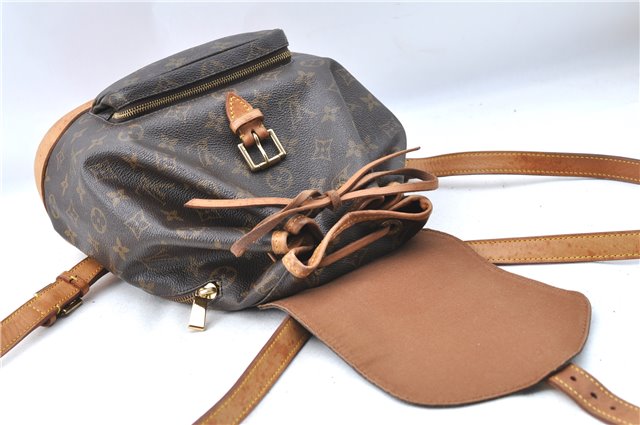 Authentic Louis Vuitton Monogram Montsouris MM Backpack M51136 LV J0452