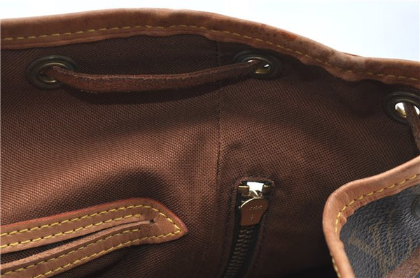 Authentic Louis Vuitton Monogram Montsouris MM Backpack M51136 LV J0452