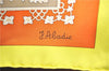 Authentic HERMES Carre 90 Scarf "BRINS DOR" Silk Light Yellow Box J0455