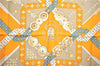 Authentic HERMES Carre 90 Scarf "BRINS DOR" Silk Light Yellow Box J0455